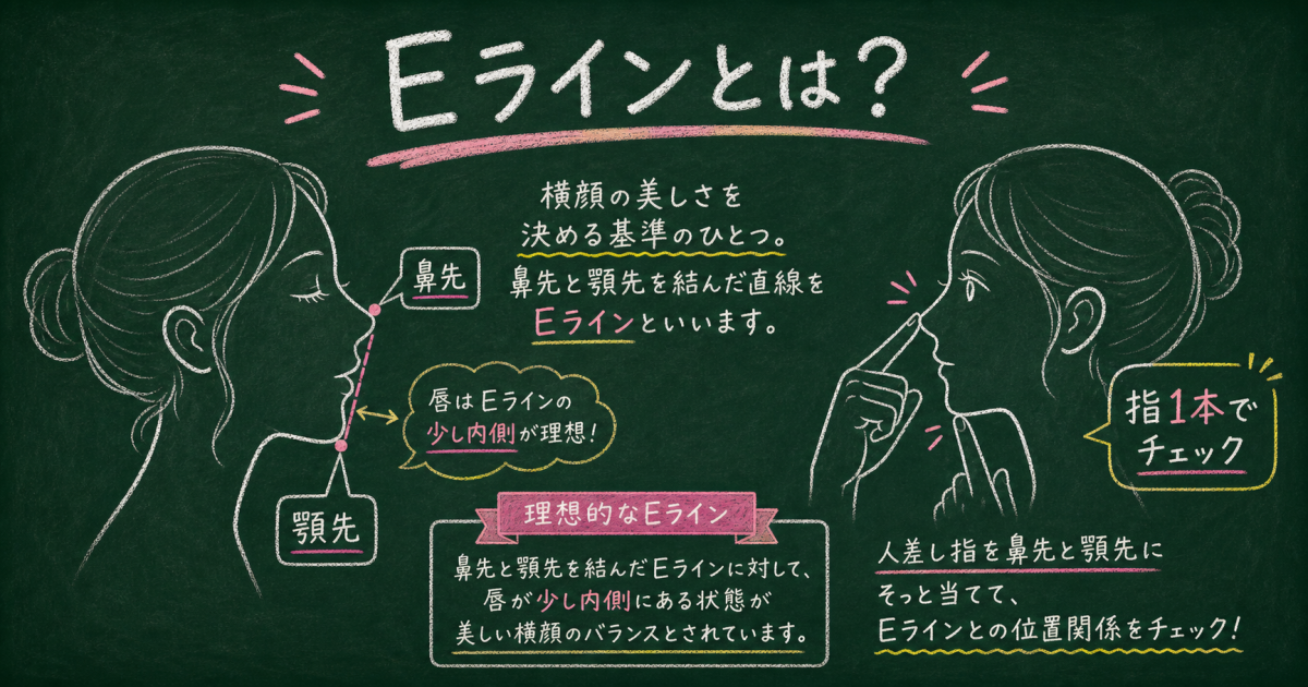 ■ラインとは？横顔美人の基準をわかりやすく解説